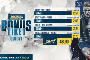 AdmiralBet i Sportske bonus tiket - Goleade od Galicije do Češke